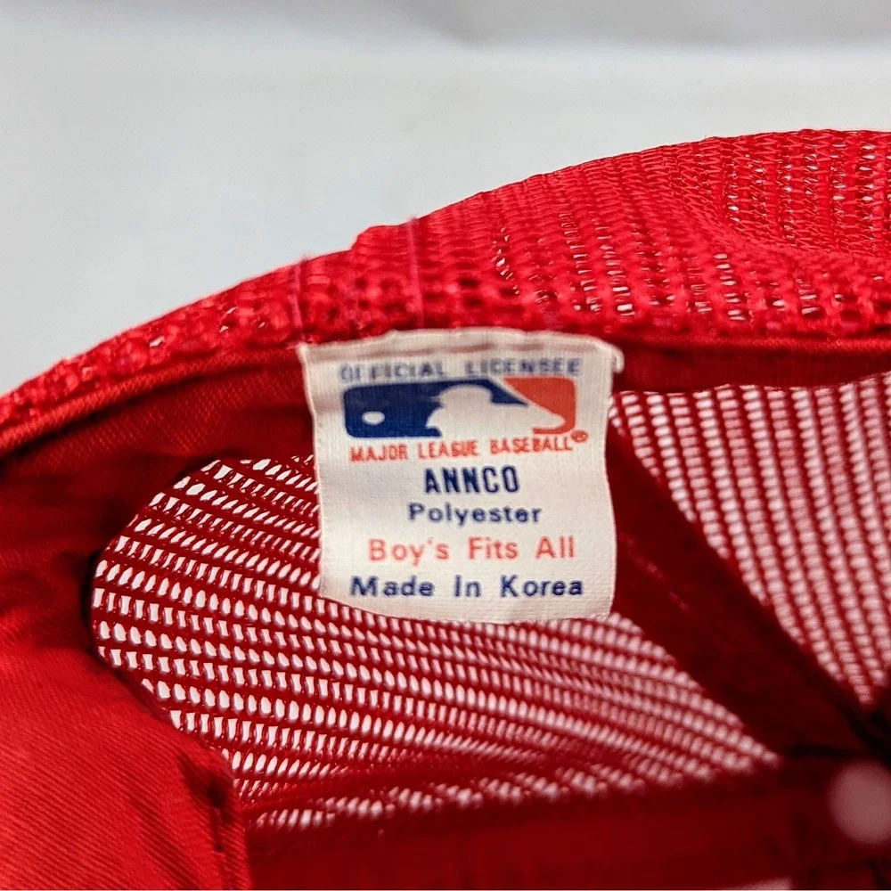 VTG St‎ Louis Cardinals MLB 80s Snapback Trucker Mesh Hat Cap Kids Boys Youth